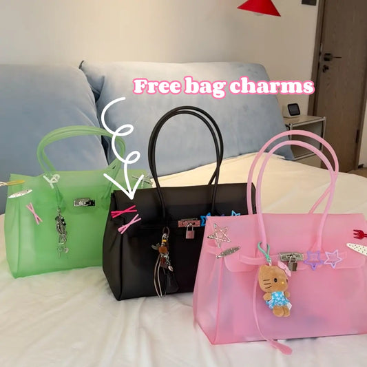Transparent Jelly Birkin Bag (DIY Charm Pack Included)