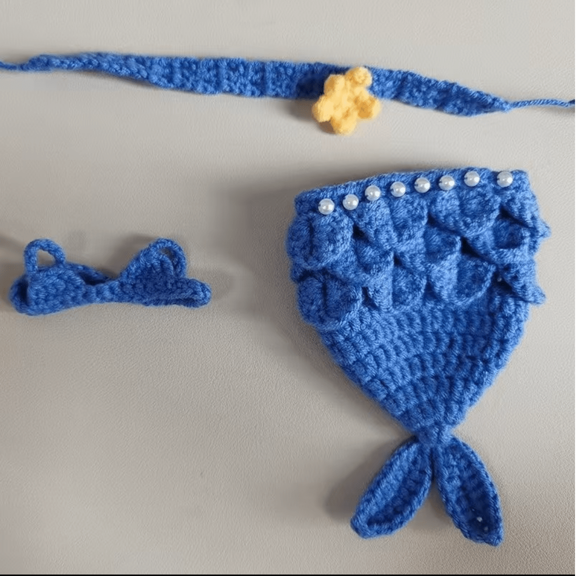 Hand - crocheted Mermaid Set - itswaii