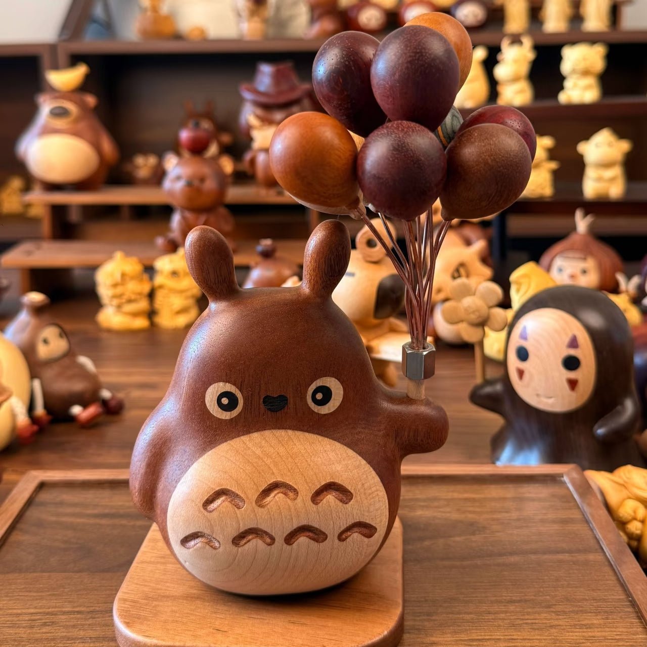 Wooden Totoro Figurine - itswaii