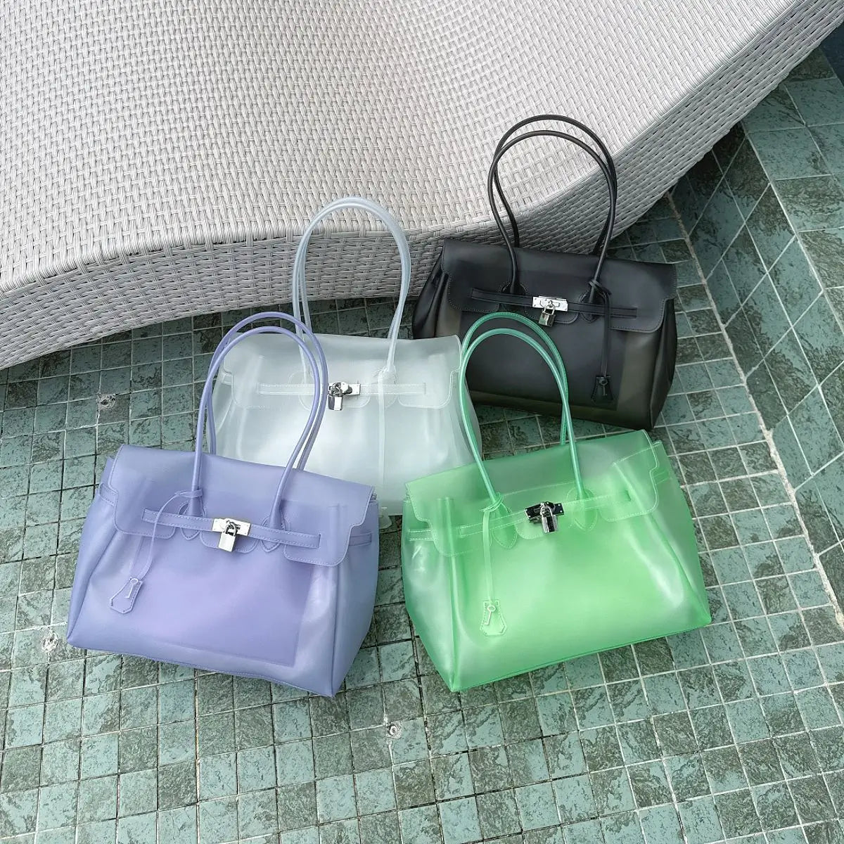Jelly Transparent BK Bag