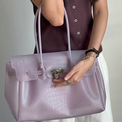 Croc-Embossed Jelly Firkin Bag (DIY Charm Pack Included)