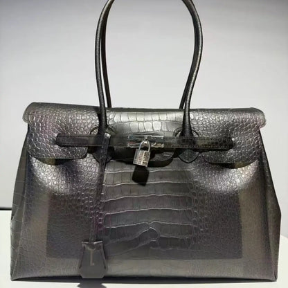 Croc-Embossed Jelly Firkin Bag (DIY Charm Pack Included)