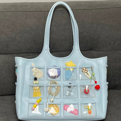 Pocket Diary Jelly Tote Bag