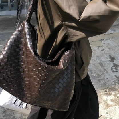 Woven Slouchy Hobo Bag