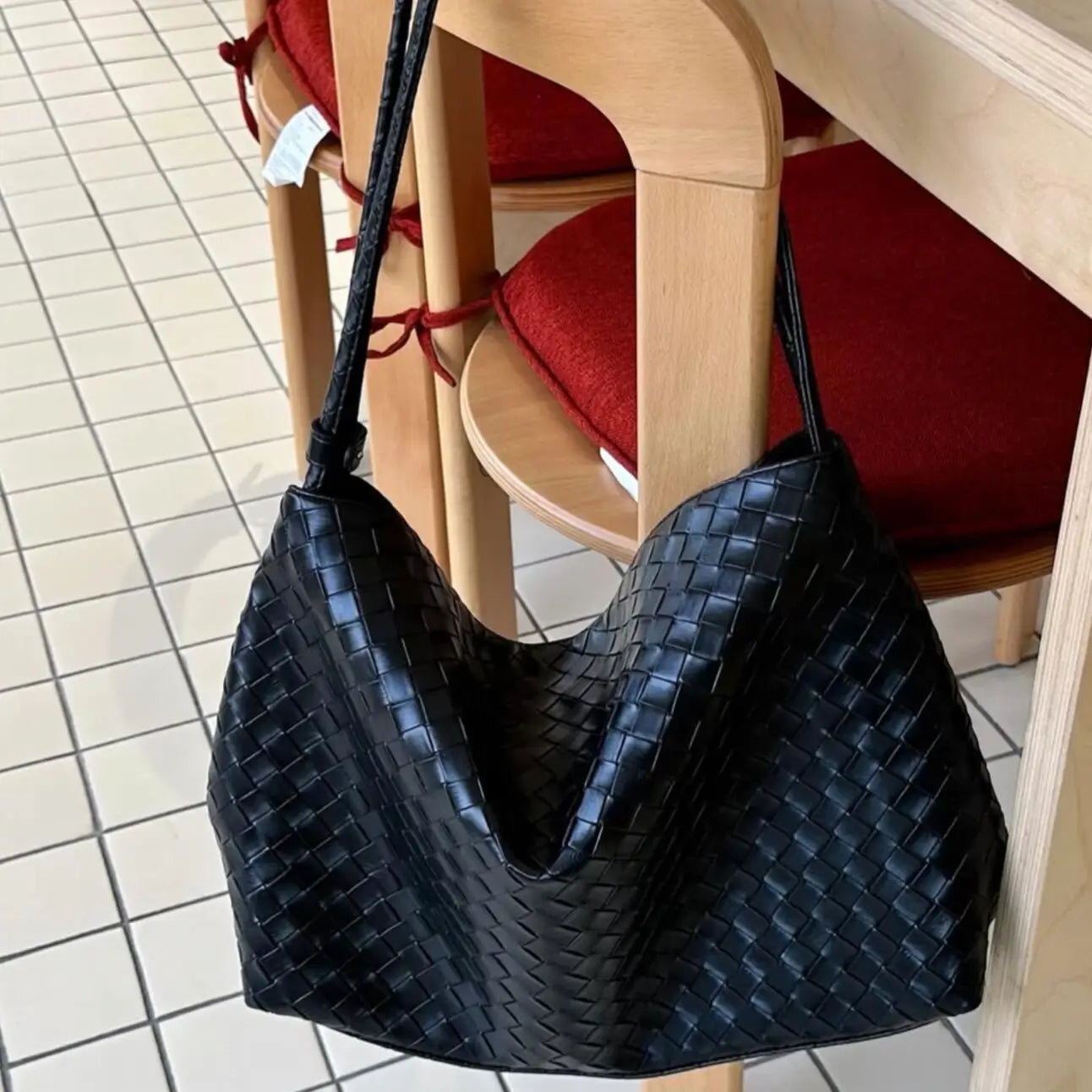 Woven Slouchy Hobo Bag