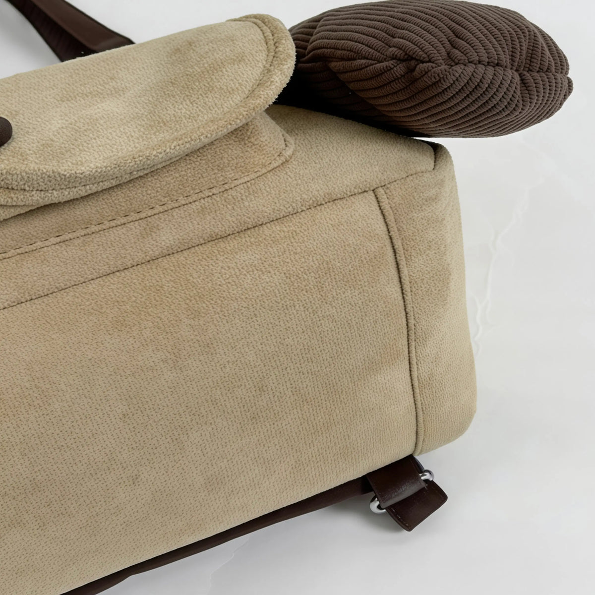 Bookish Pup Suede Tote