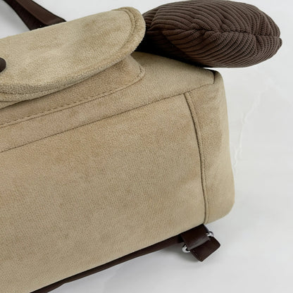 Bookish Pup Suede Tote