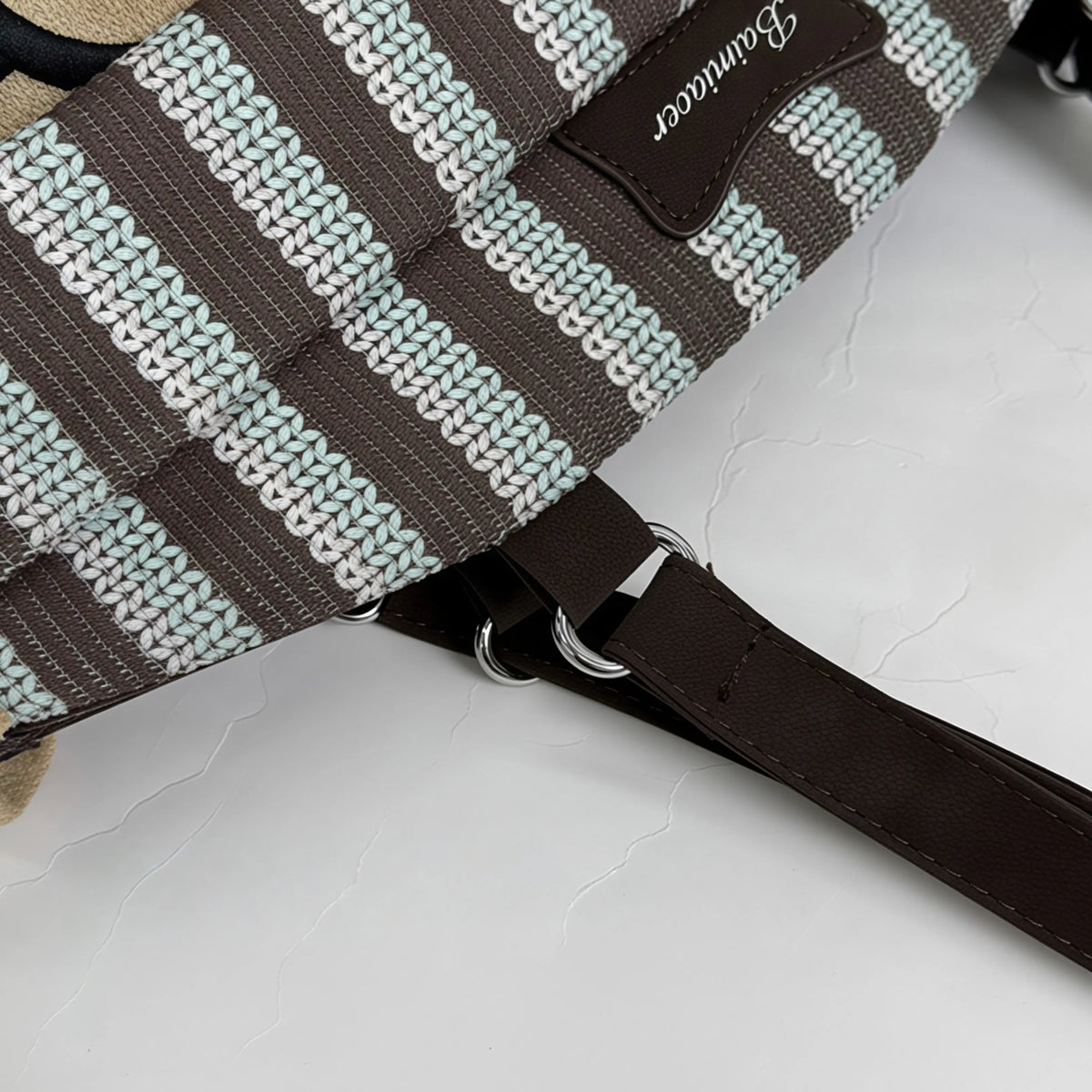 Bookish Pup Suede Tote