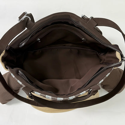 Bookish Pup Suede Tote