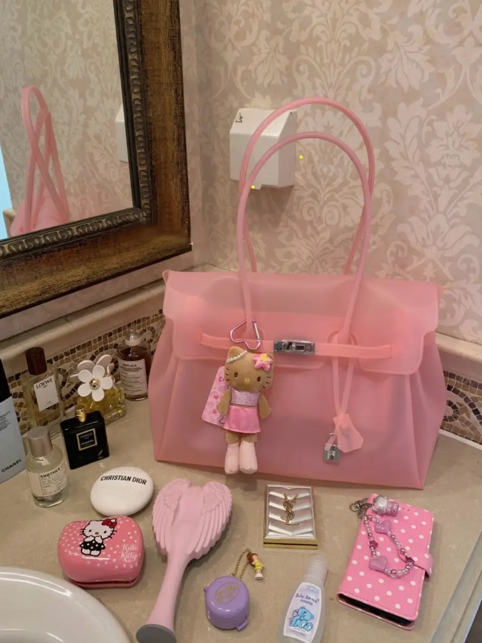 Jelly Transparent BK Bag