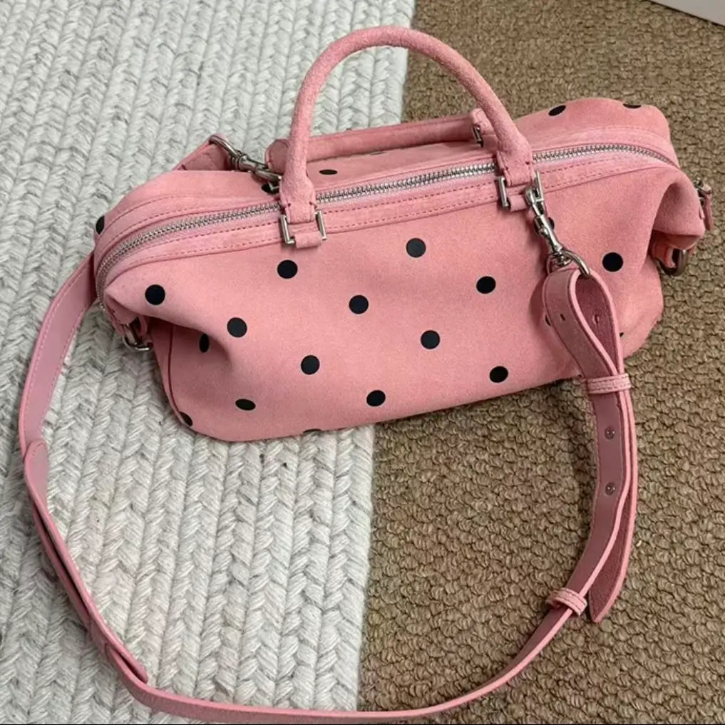 Korean Dot Suede Bag