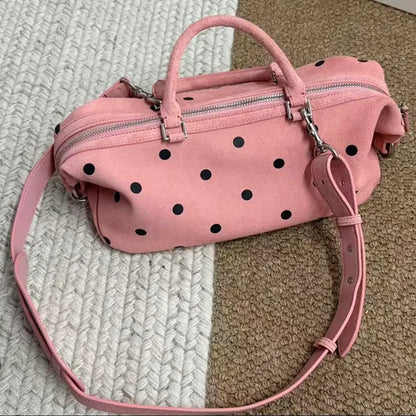 Korean Dot Suede Bag