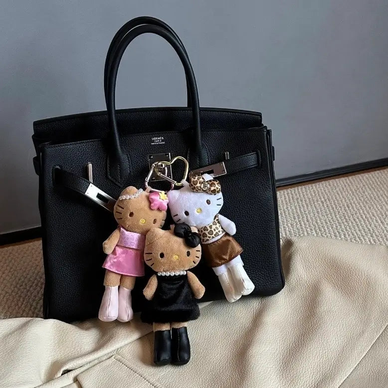 Black Skin Long Legs Bag Charm