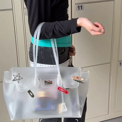 Jelly Transparent BK Bag