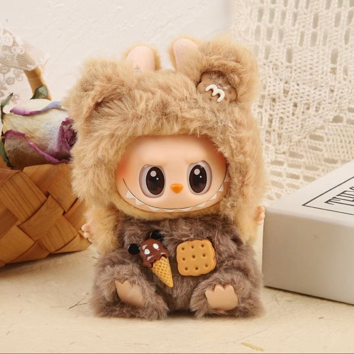 Bear & Rabbit Overalls Set - itswaii