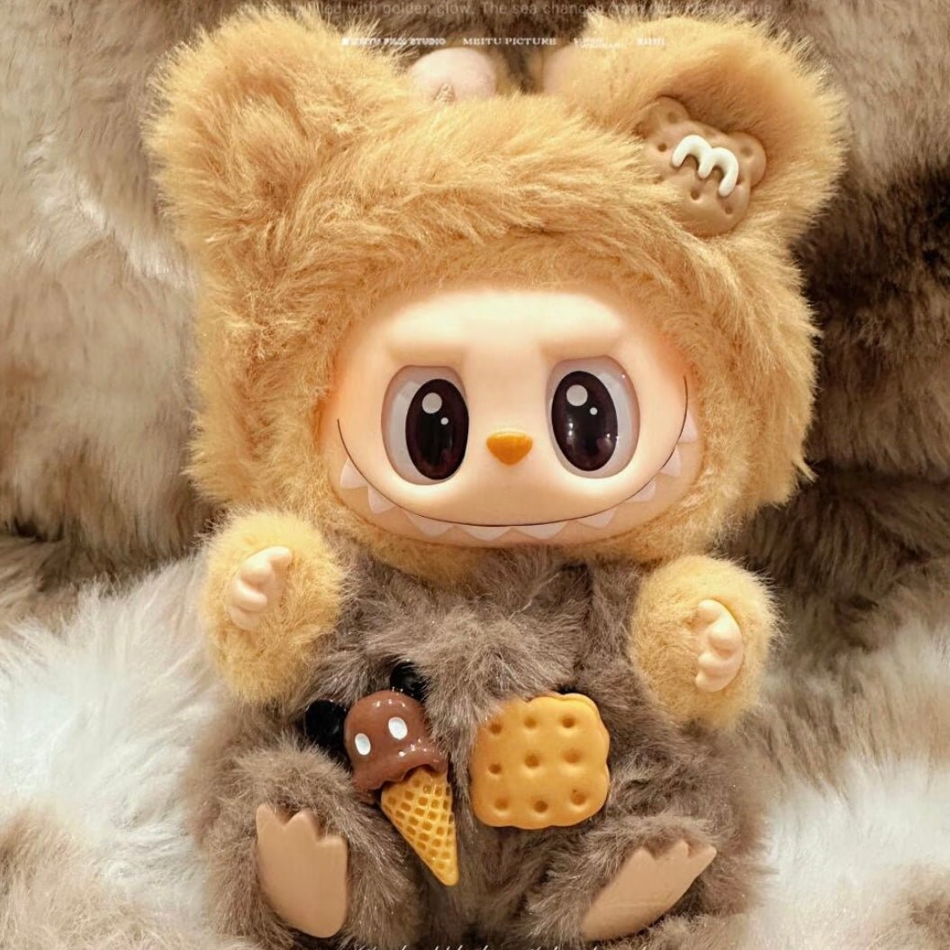 Bear & Rabbit Overalls Set - itswaii
