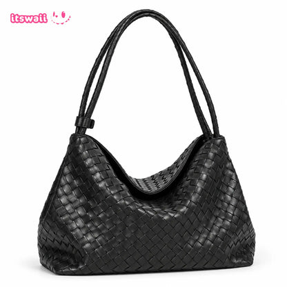 Woven Slouchy Hobo Bag