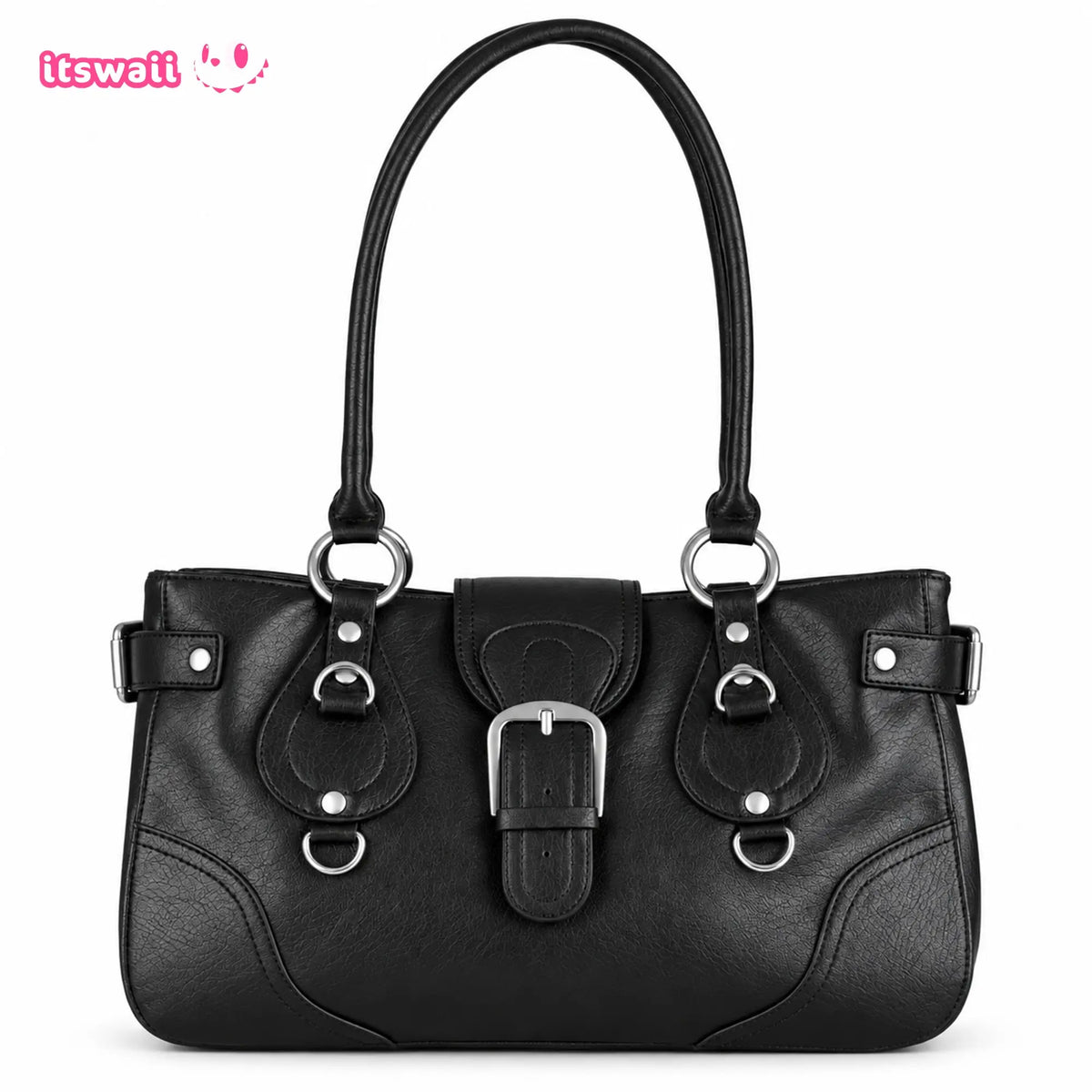 Vintage Y2K Buckle Shoulder Bag