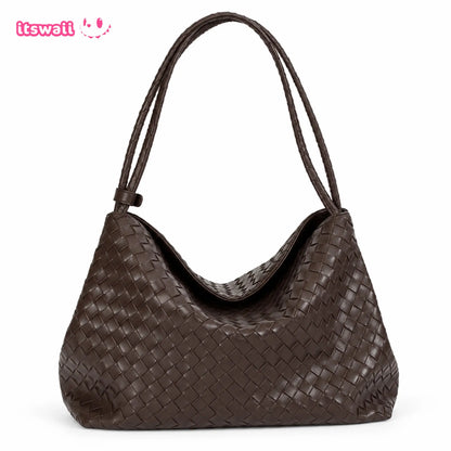 Woven Slouchy Hobo Bag