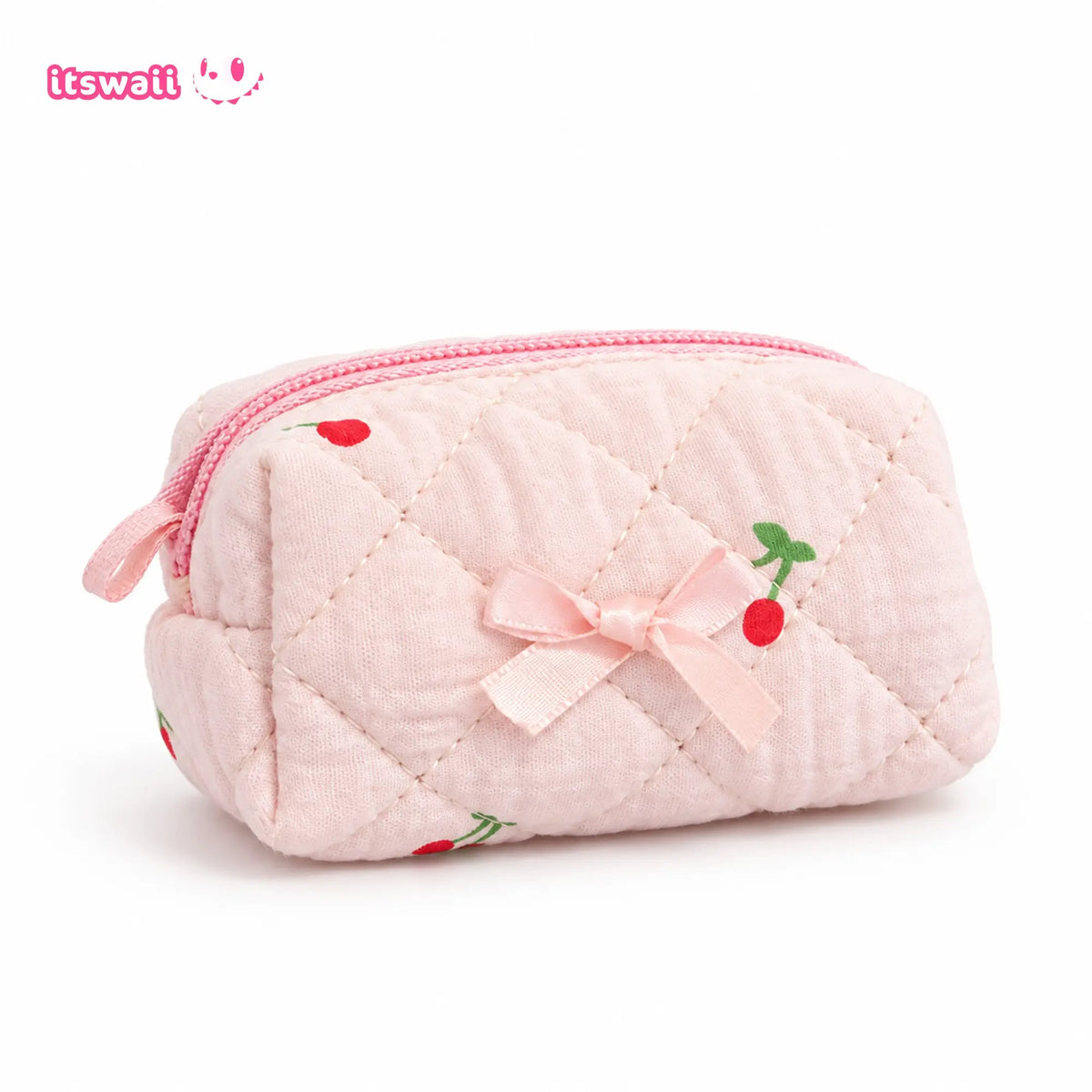 Bow & Bloom Quilted Mini Pouch