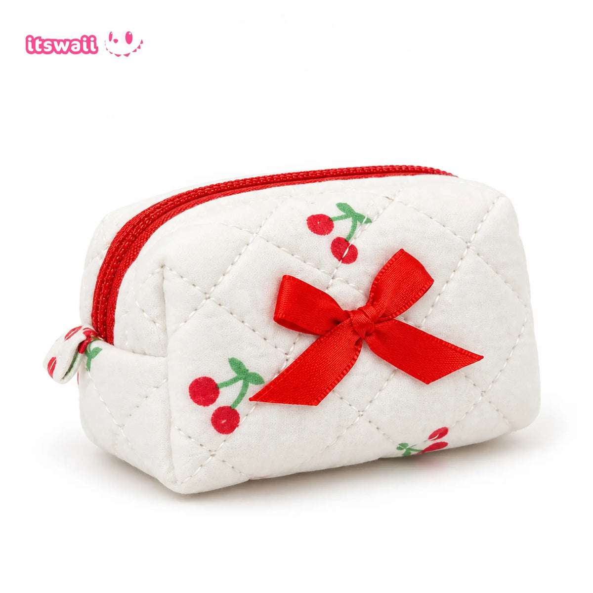 Bow & Bloom Quilted Mini Pouch