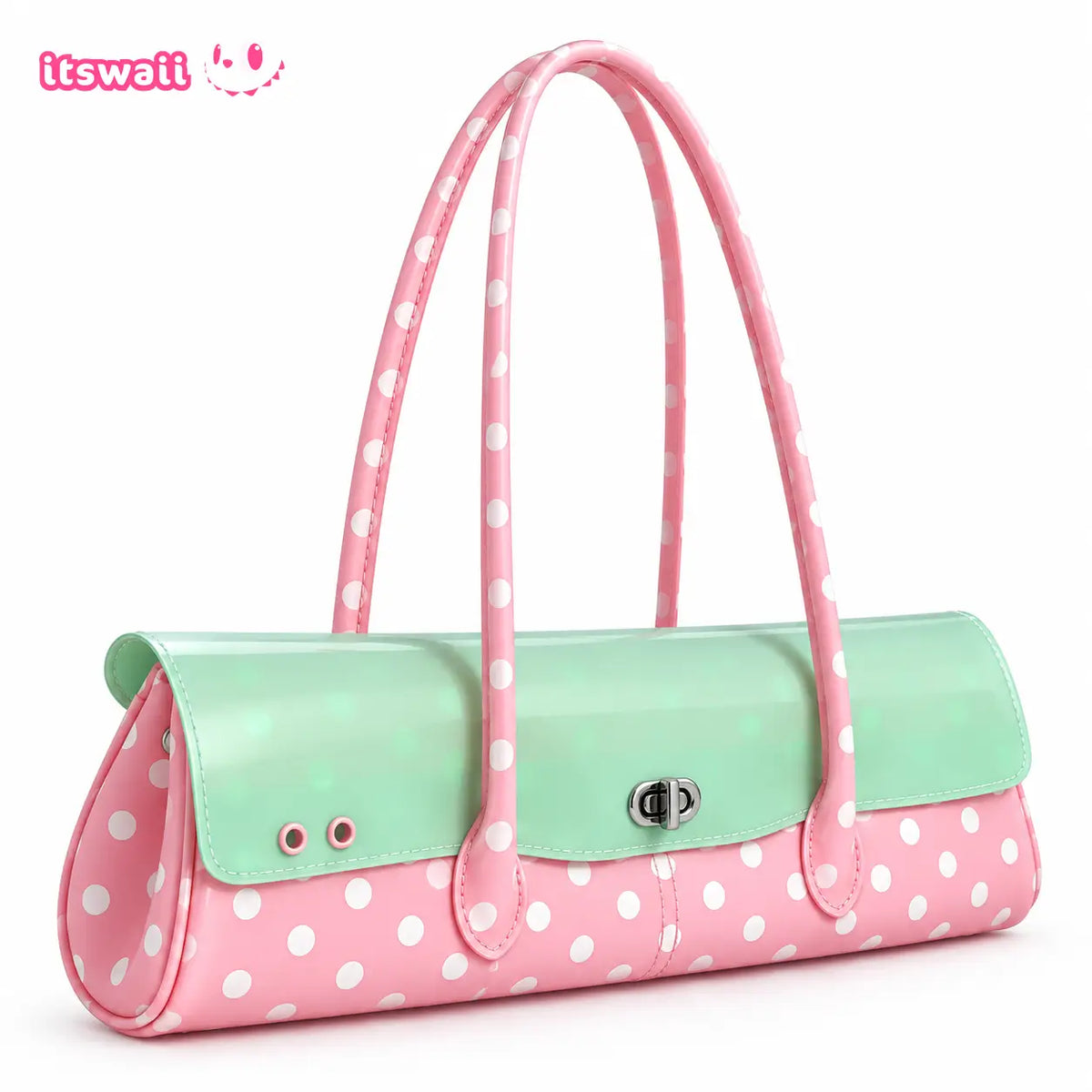 Colorblock Polka Dot Jelly Hobo