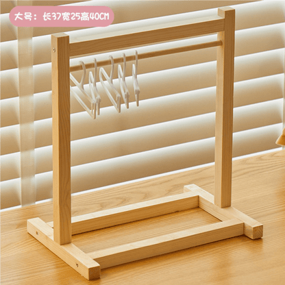 Doll Clothes Wooden Wardrobe - itswaii