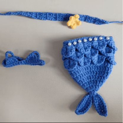 Hand - crocheted Mermaid Set - itswaii