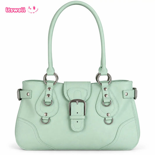 Vintage Y2K Buckle Shoulder Bag