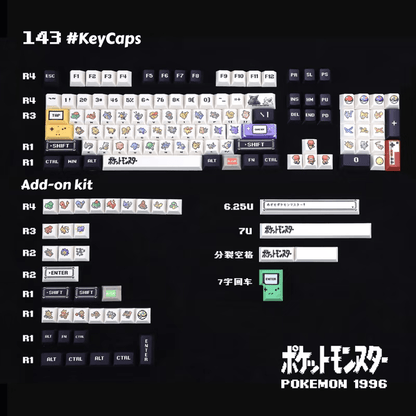 Pokemon KeyCap Set - itswaii