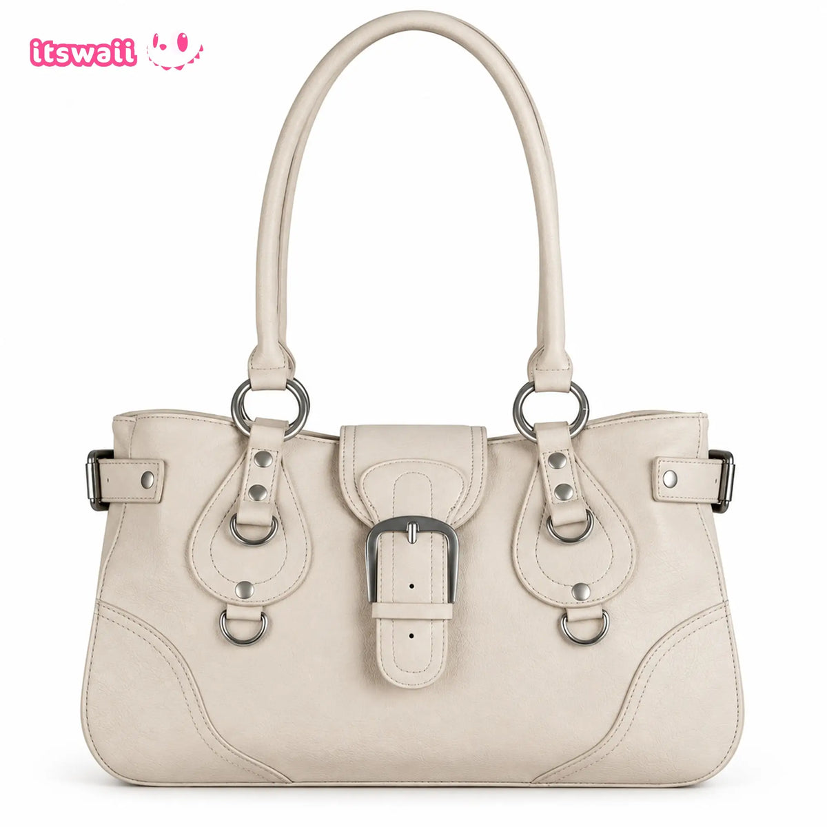 Vintage Y2K Buckle Shoulder Bag