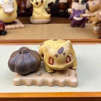 Wooden Bulbasaur Figurine - itswaii