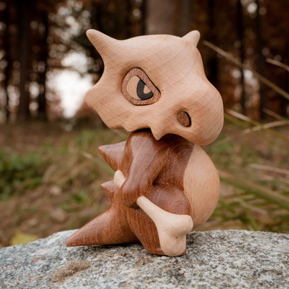 Wooden Cubone Figurine - itswaii